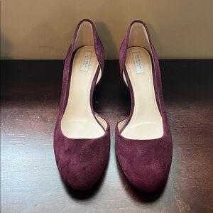 New Cole Haan Burgundy Suede Heels size 7.5m